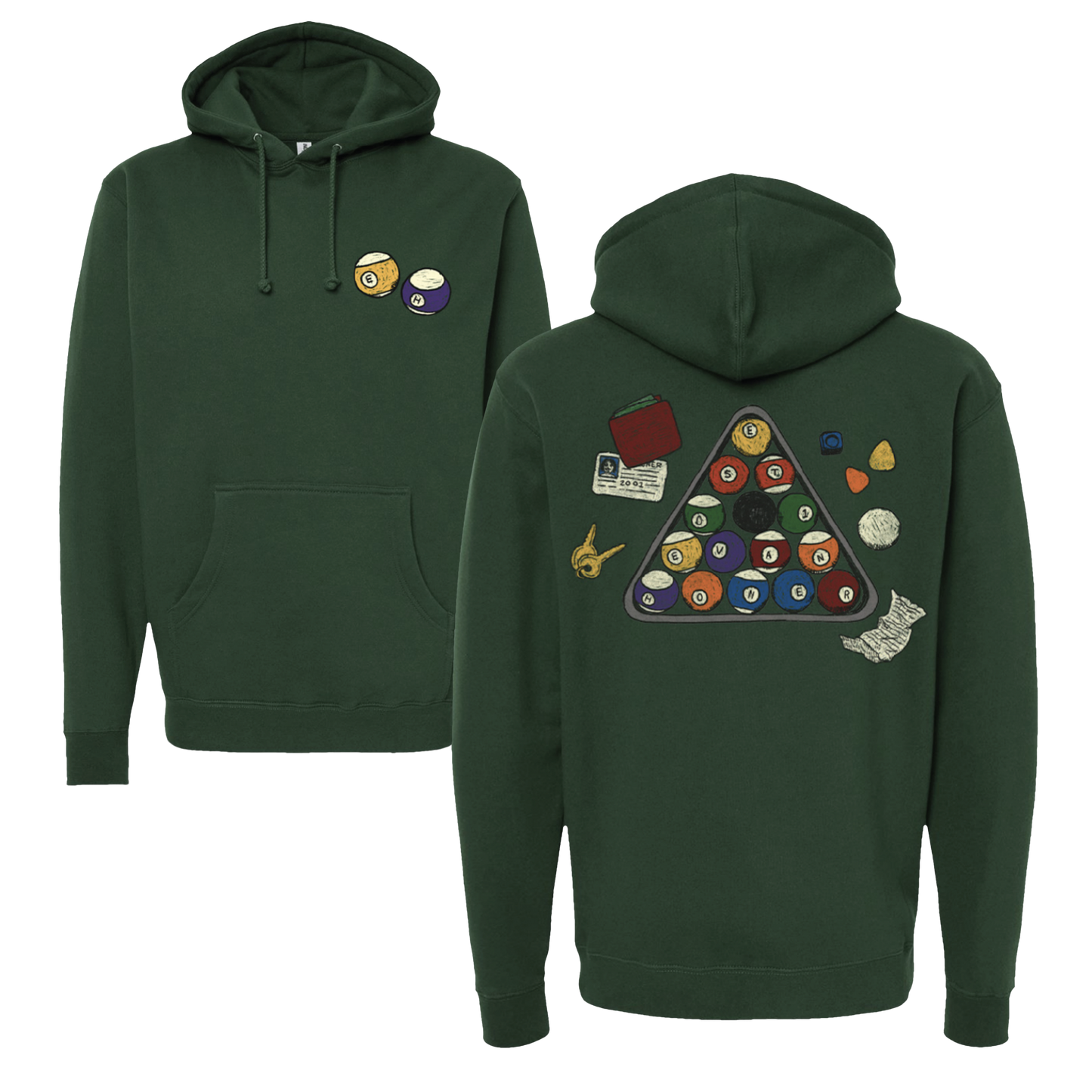 Green Pool Ball Hoodie