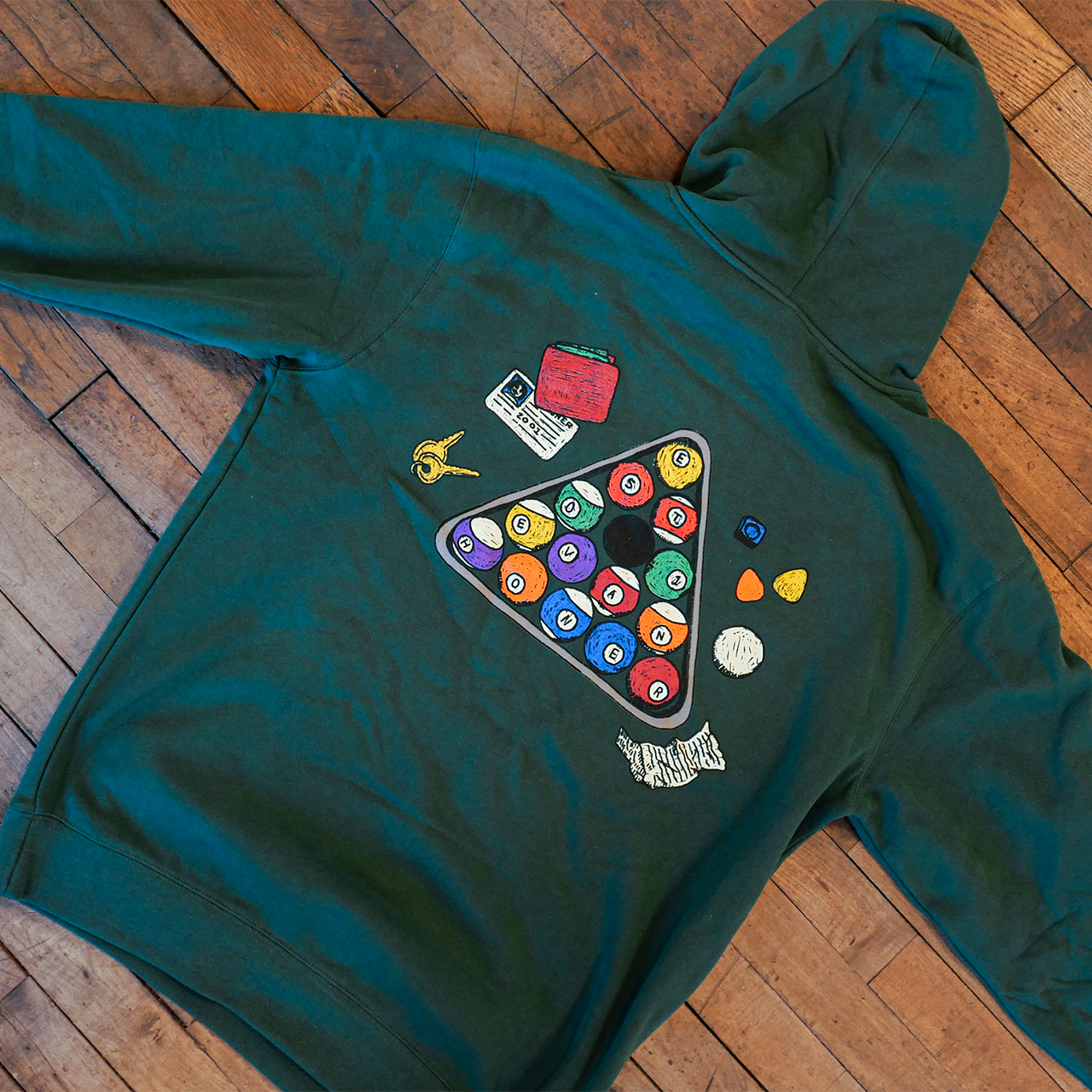 Green Pool Ball Hoodie