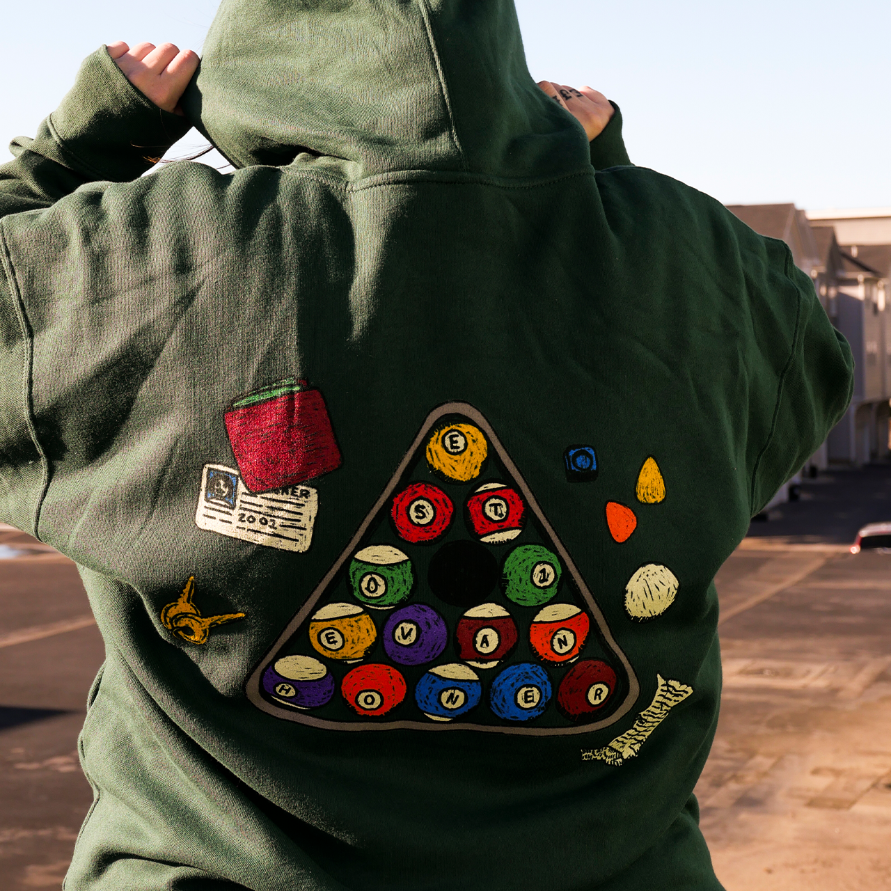 Green Pool Ball Hoodie