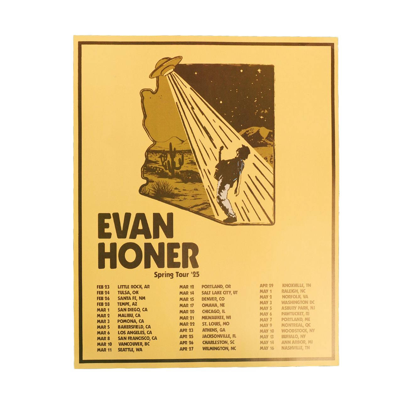 SPRING 2025 TOUR POSTER