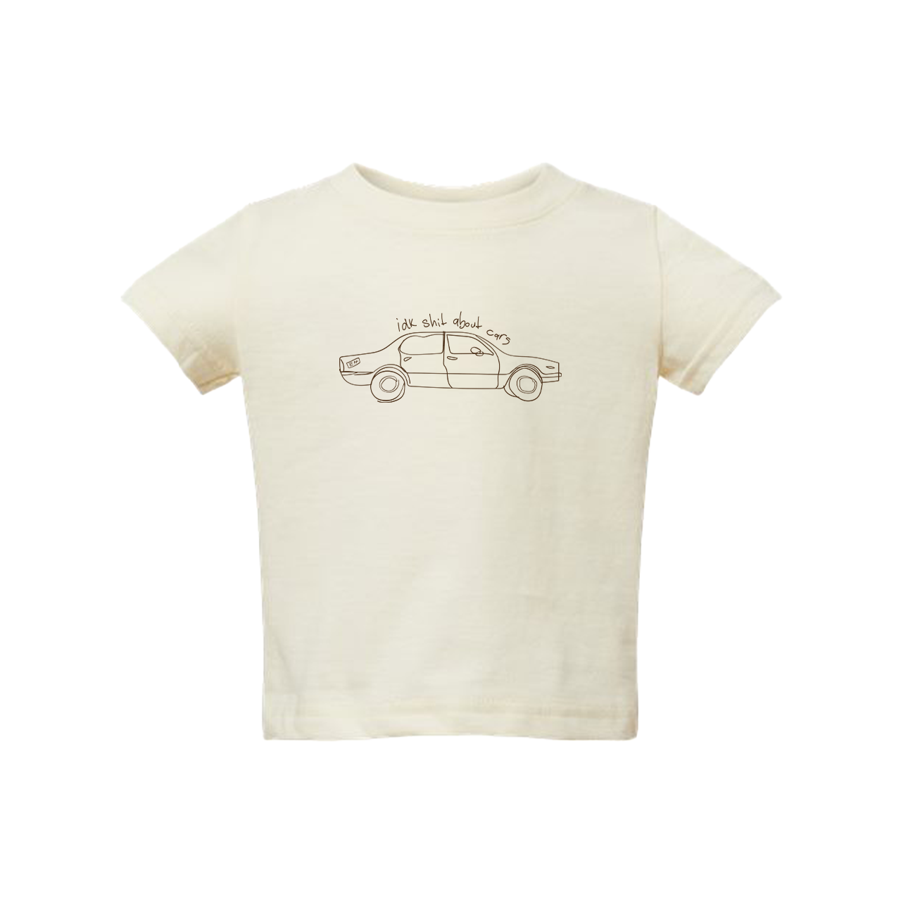 Toddler DIY Tee: IDK Shit About Cars