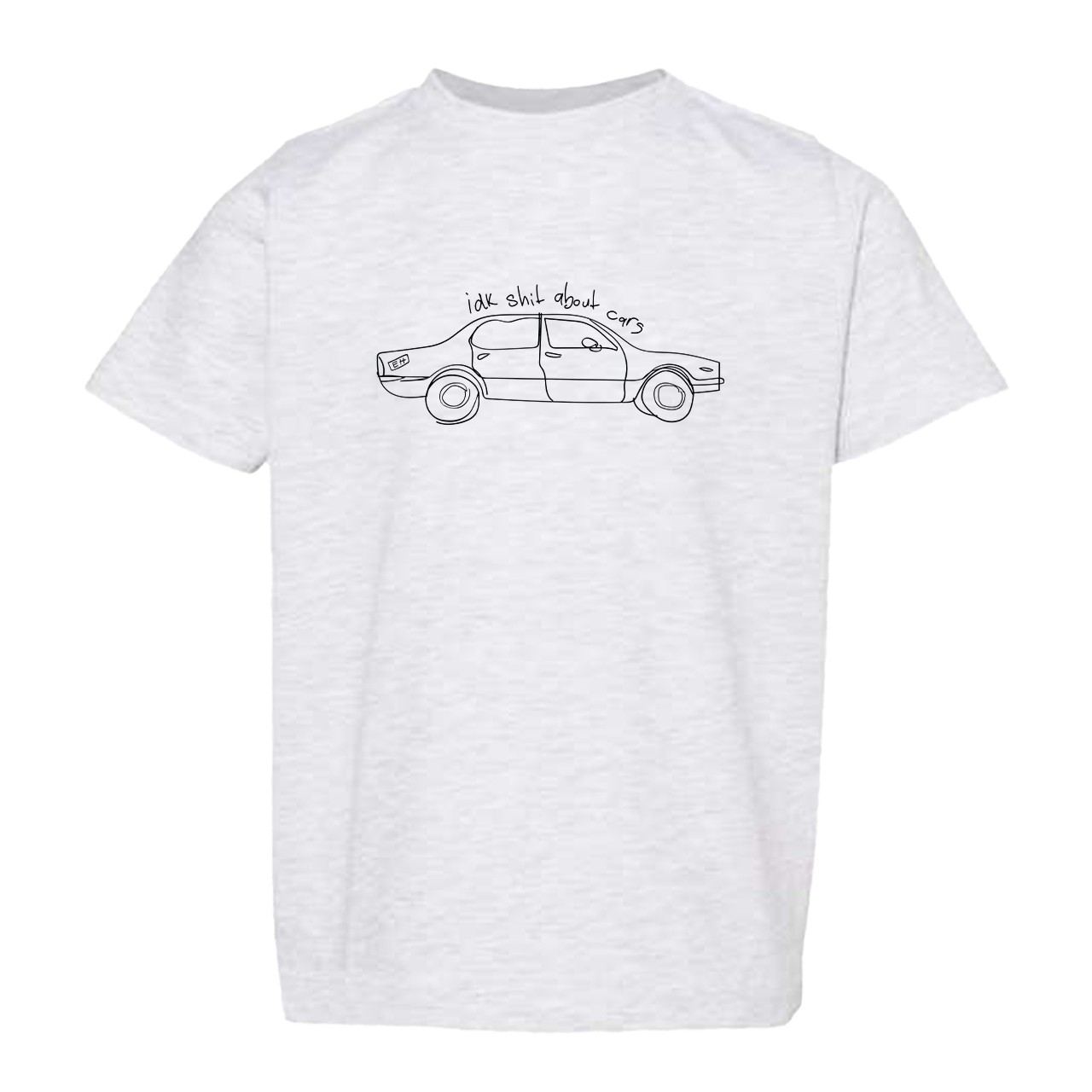 Youth DIY Tee: IDK Shit About Cars