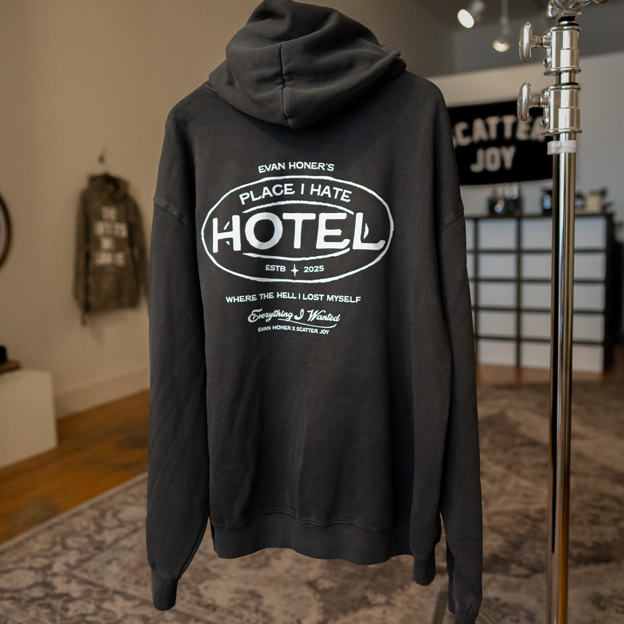 Place I Hate Hotel Hoodie (Evan Honer x Scatter Joy)