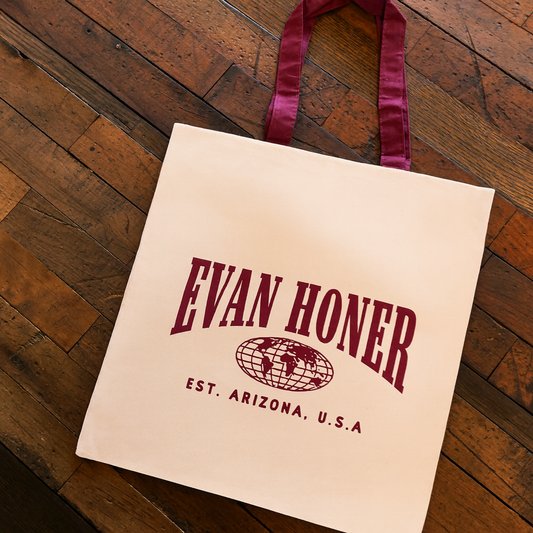 Maroon Globe Tote