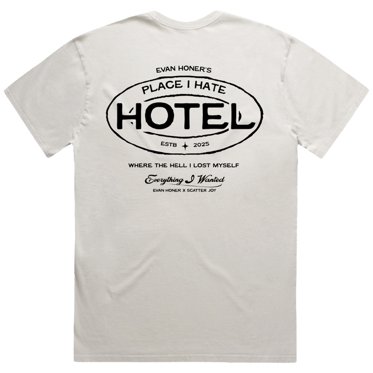 Place I Hate Hotel Tee (Evan Honer x Scatter Joy)