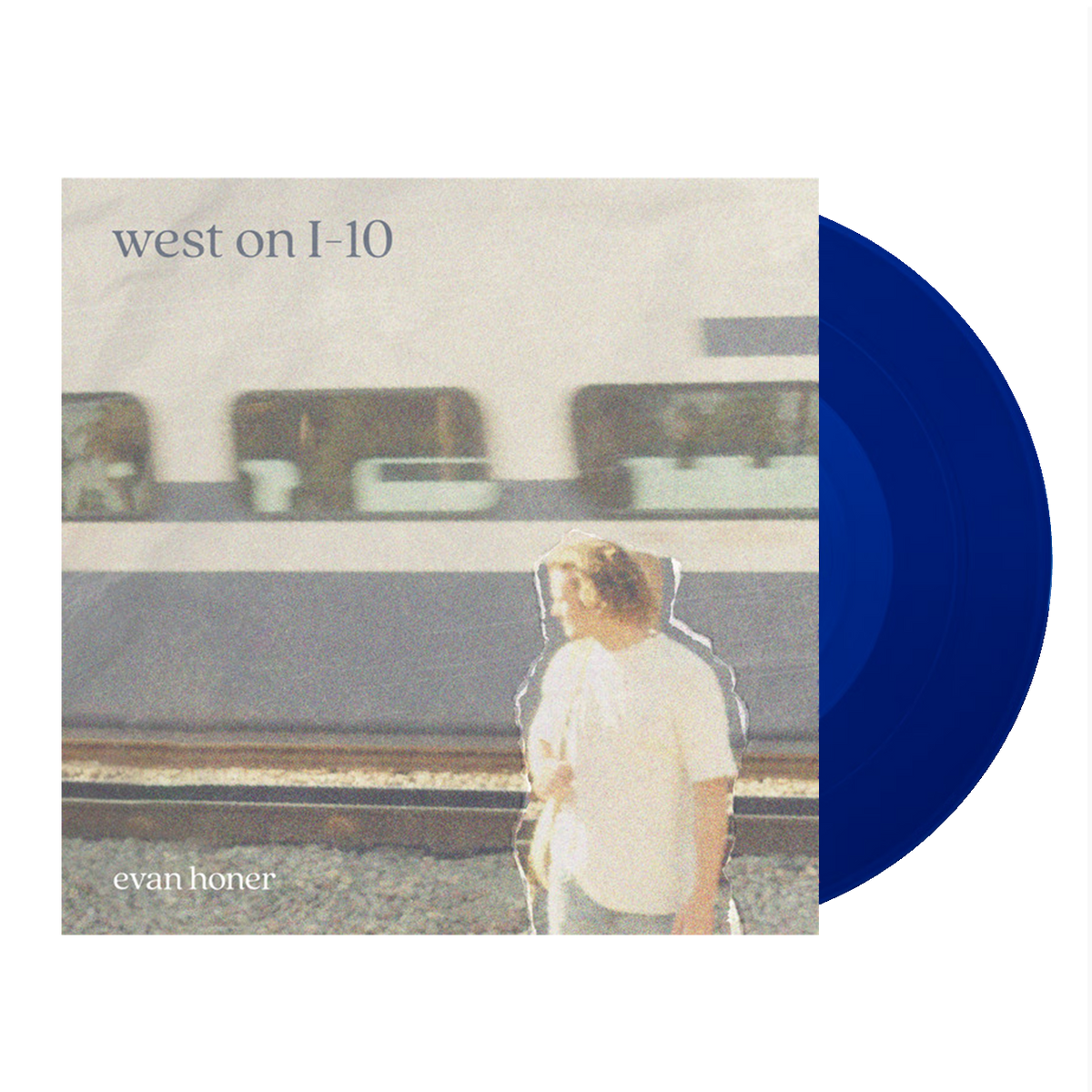 West on I-10 Vinyl (Translucent Sea Blue)